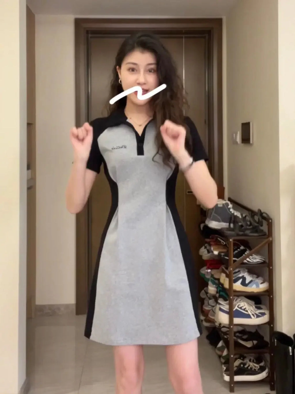 Midi Female Dresses 2025 Splicing Grey Clothing Women's Dress Short Mini Trendy Cheap Casual Offer Elegant Hot Cotton Sale Y2k