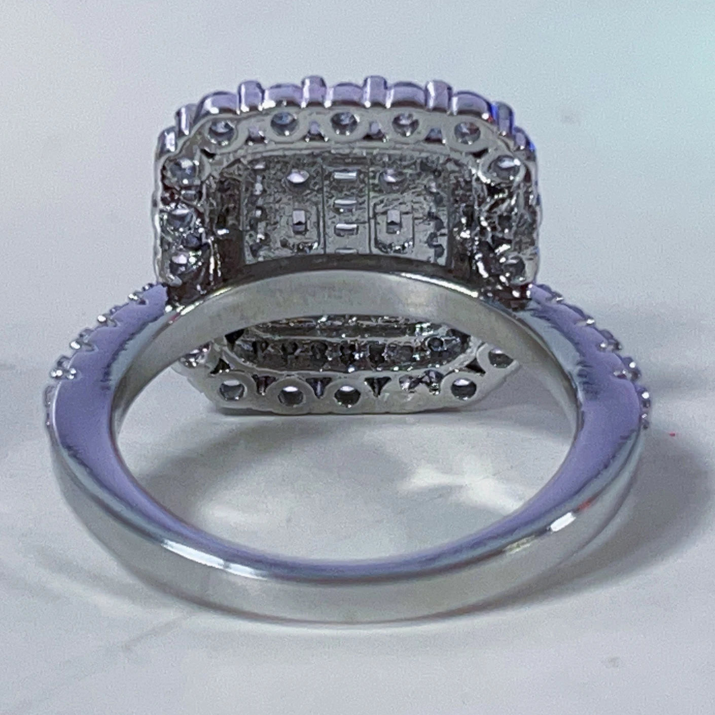 Gorgeous Moissanite Ring for Women S925 Silver Plated 18K Gold Muti Halo Diamond Luxury Wedding Party Fine Jewelry