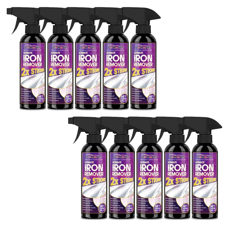 Large Capacity Powerful Car Rust Remover Spray - Exhaust/Wheel Care, Metal Powder Remover.