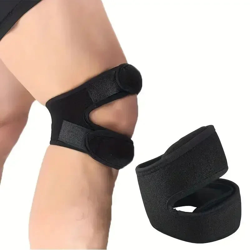 1PC Pressurized Knee Wrap Sleeve Support Bandage Pad Elastic Braces Knee Hole Kneepad Safety Basketball Tennis Cycling