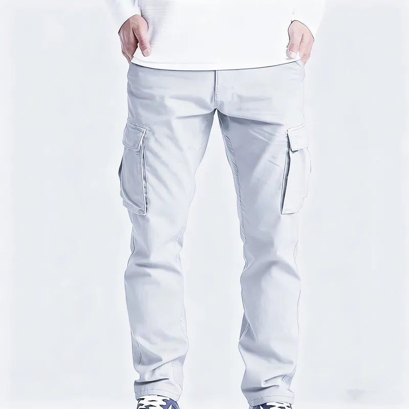 Men's Casual Drawstring Pants — Multi-Pocket Flip Design | Hiking & Streetwear