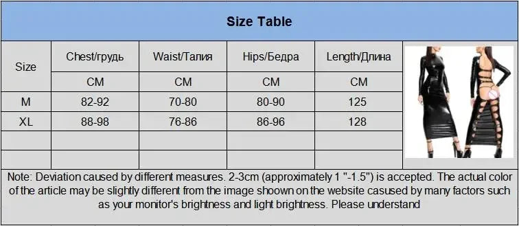 Sexy High Neck Long Sleeve Bodycon Long Pencil Dress Women Shiny PU Leather Back Hollow Out Fetish Wetlook Slim Fit Dresses
