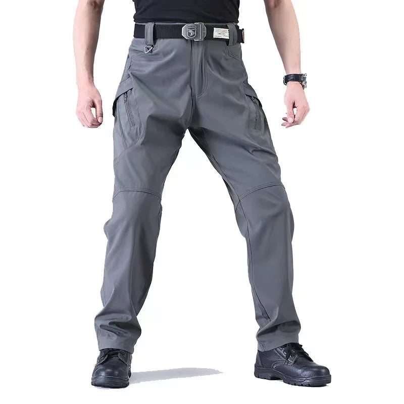 Men's Tactical Elastic Cargo Pants — Quick-Dry Military Combat Style | Hiking Camping Outdoor | Spring Autumn