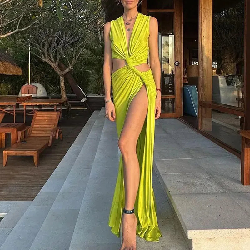 Twist-Waist Cutout Maxi Dress | The Wilder Side
