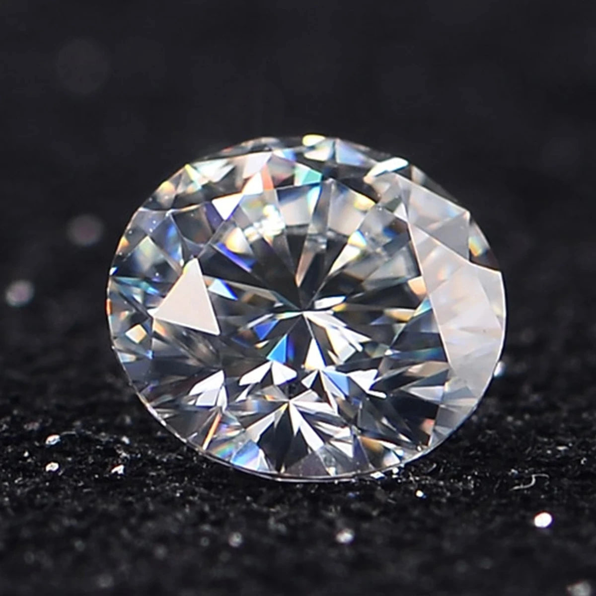 IsRabbit Real Moissanite Round Brilliant Cut 6.5MM 1CT VVS1 D Color 100% Diamond Tested Loose Gemstones Fine Jewelry Wholesale