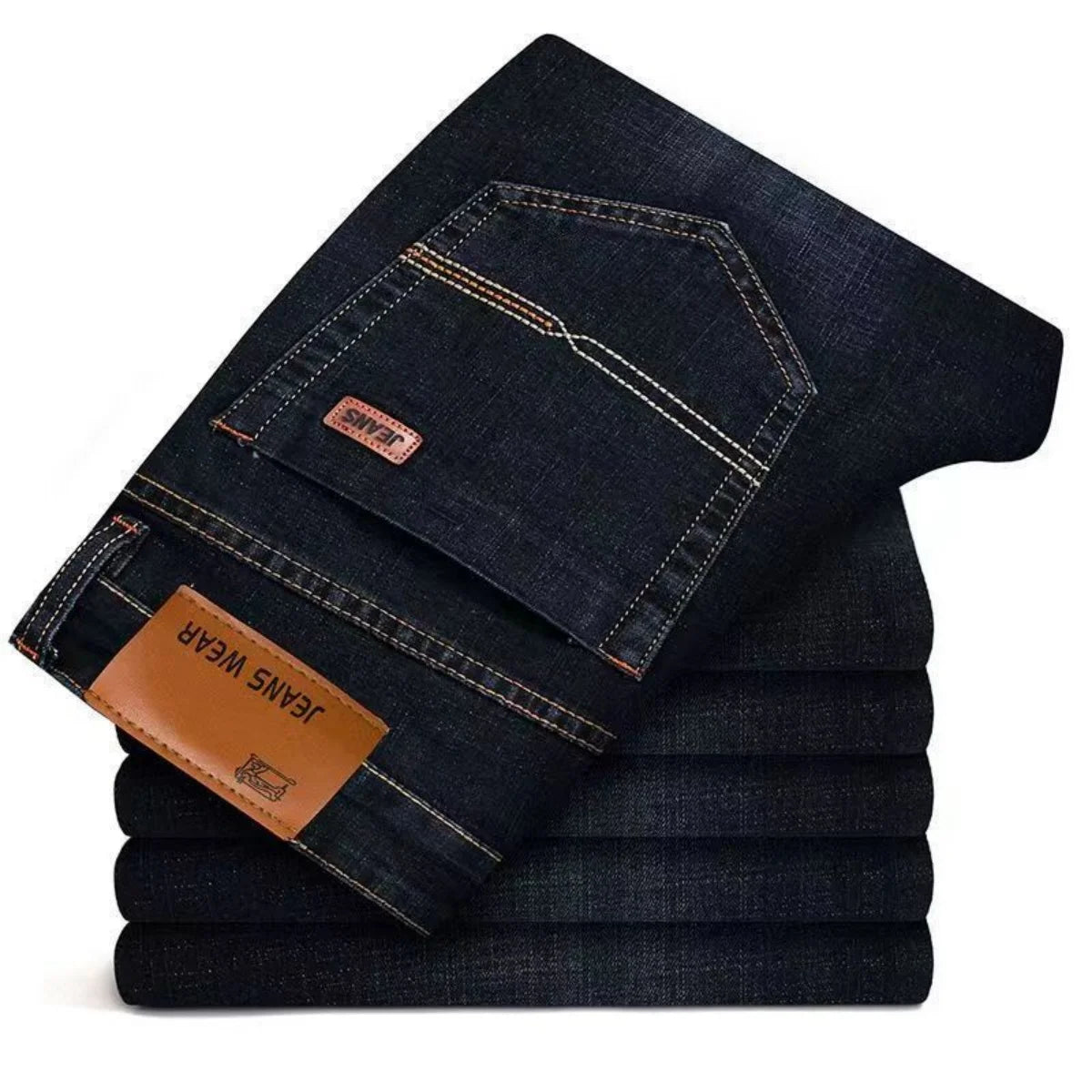 Men's Classic Slim-Fit Stretch Denim Jeans