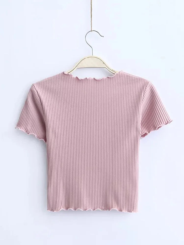 Dozw Vintage Slim Fit T-Shirt — O-Neck Short Sleeve Tight Tee | Retro Summer Tops | 6 Colors | S & M
