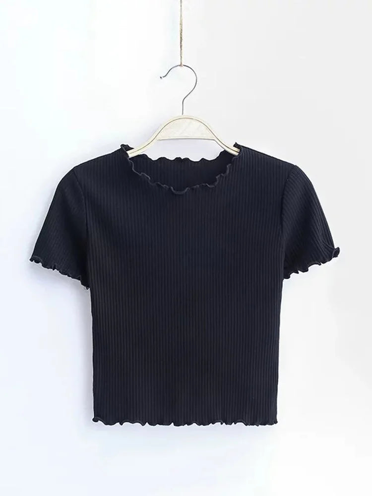 Dozw Vintage Slim Fit T-Shirt — O-Neck Short Sleeve Tight Tee | Retro Summer Tops | 6 Colors | S & M