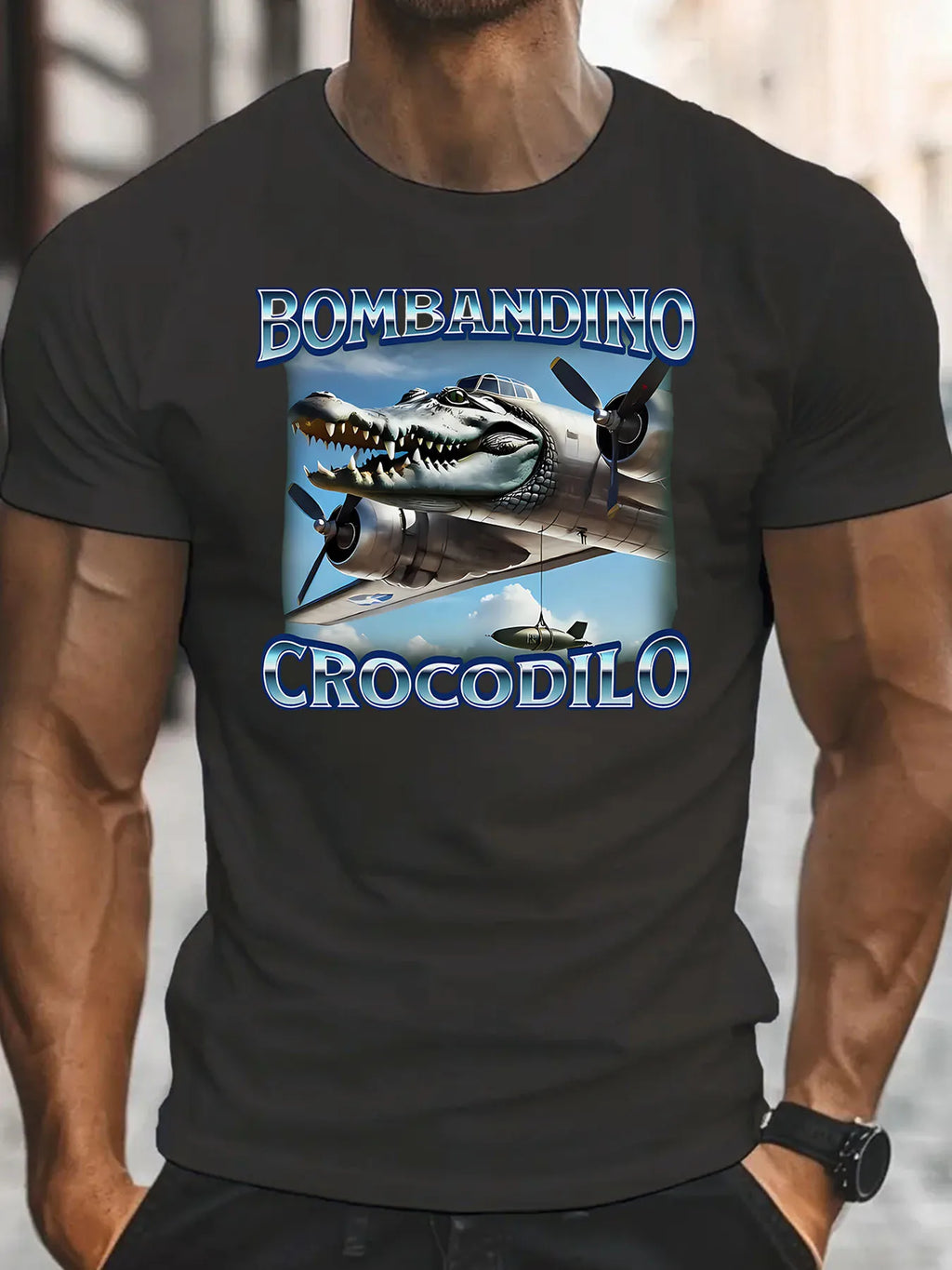 Bombardino Crocodilo Funny Brain Puffs T-shirts T-shirts Italian Brain Puffs Crocodile T-shirts Trendy T-shirts Women's tops