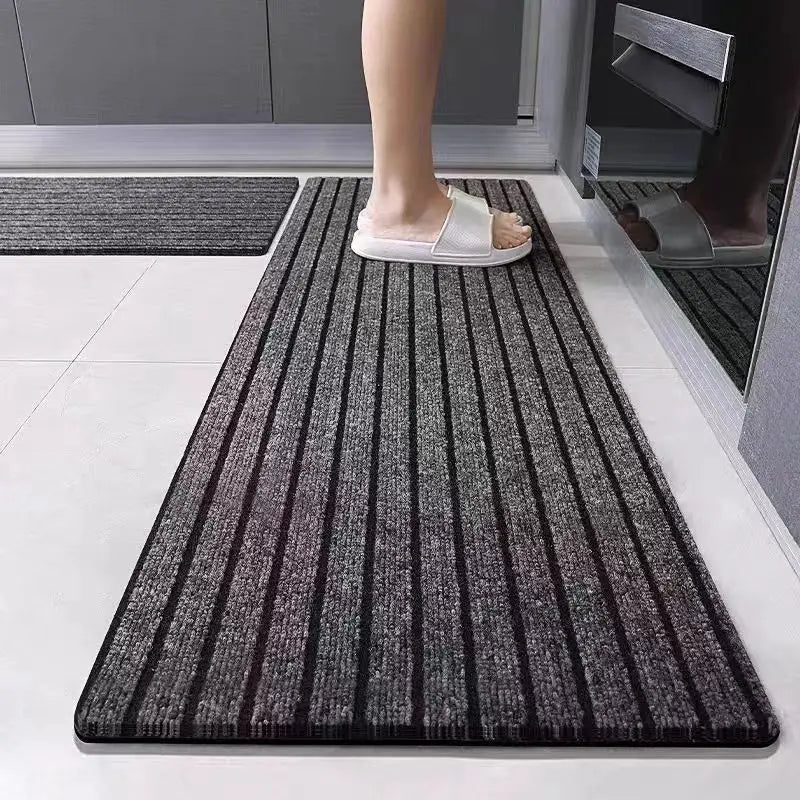 Anti Slip Kitchen Mat Floor Carpet Freely Cut DIY Absorb Oil Kitchen Doormat Long Hallway Runner Rug Entrance Easy To Clean Mat