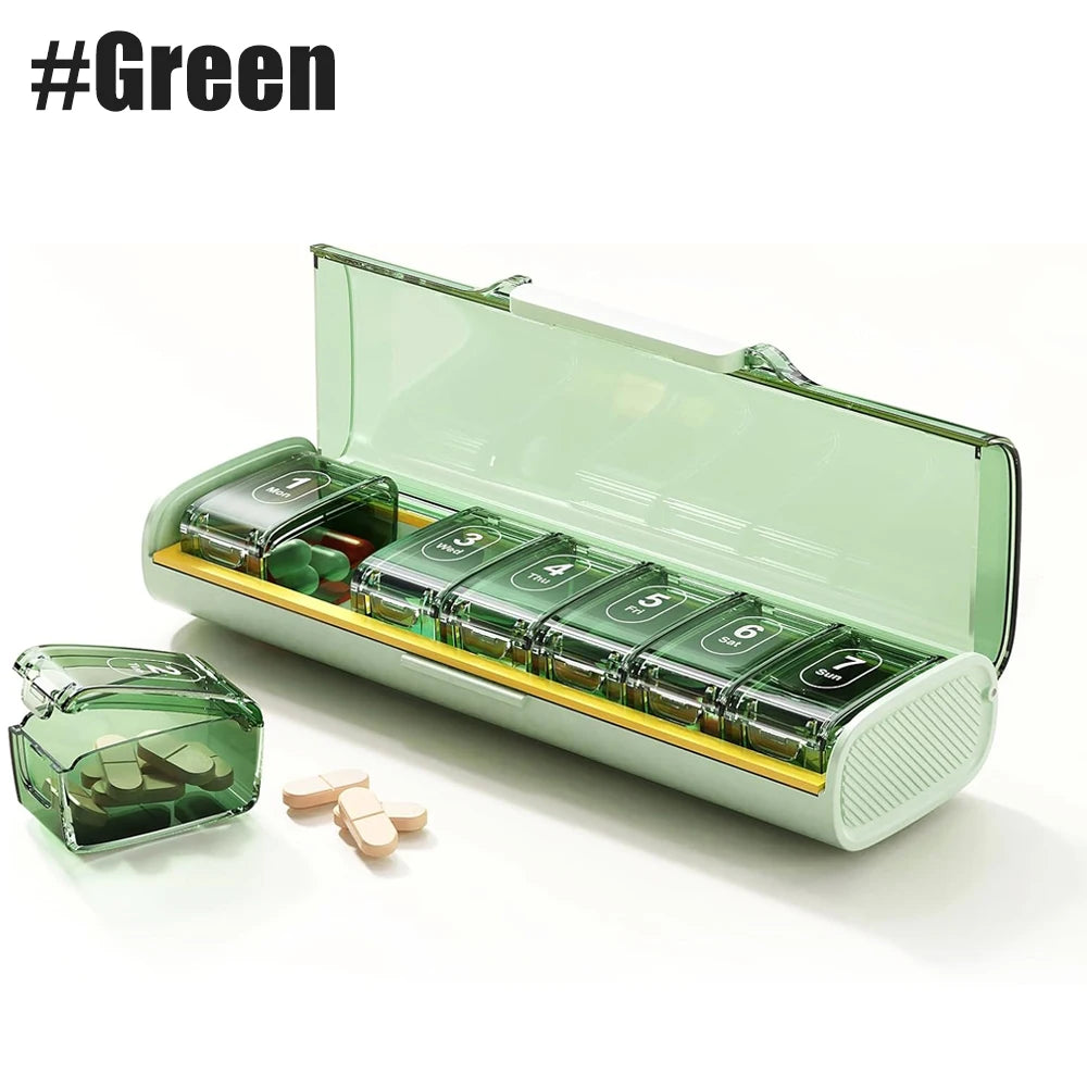 1PCS Pill Organizer Large, Weekly Pill Organizer Pill Box