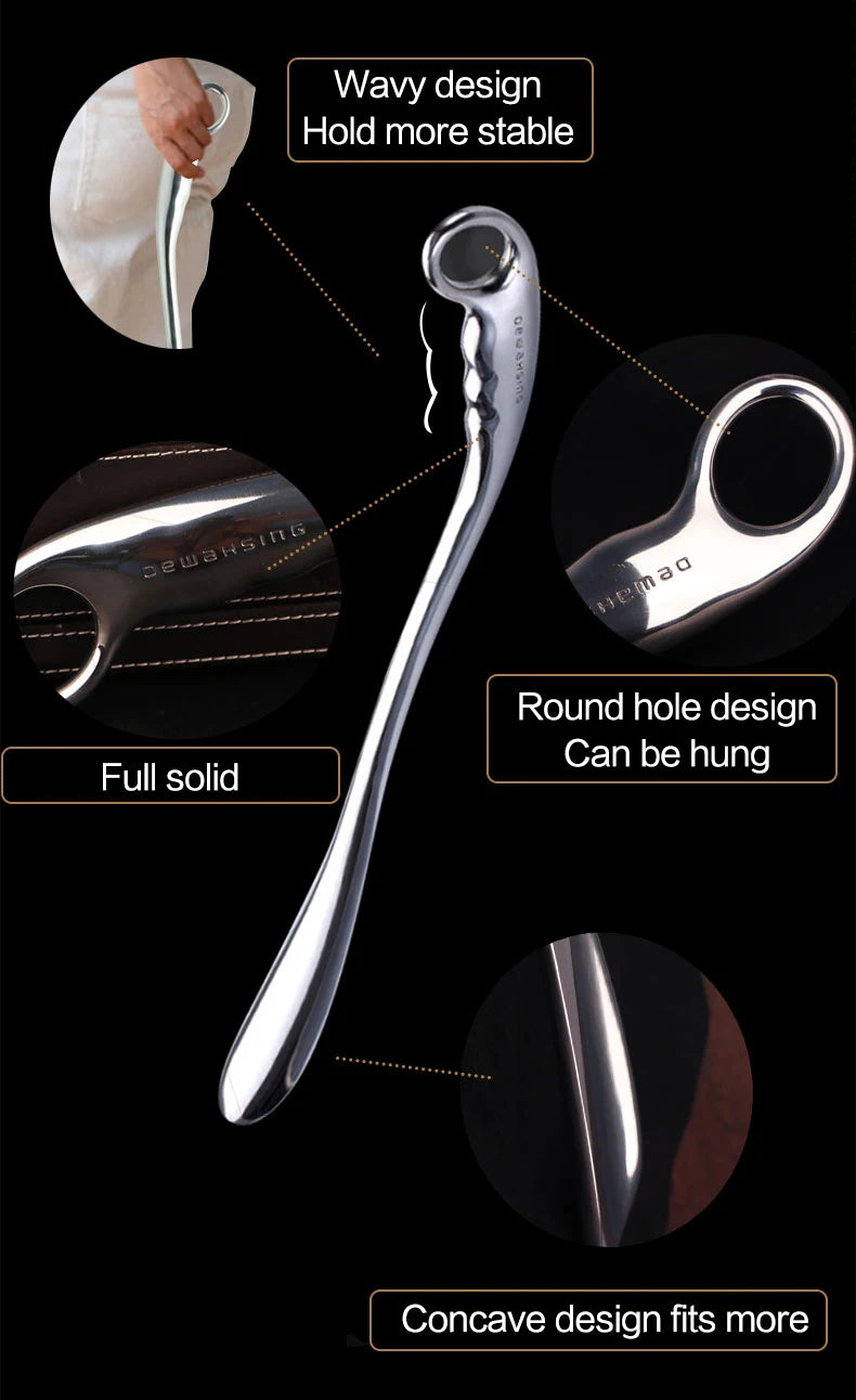 Long-Handle Metal Shoe Horn – 42 cm & 52 cm