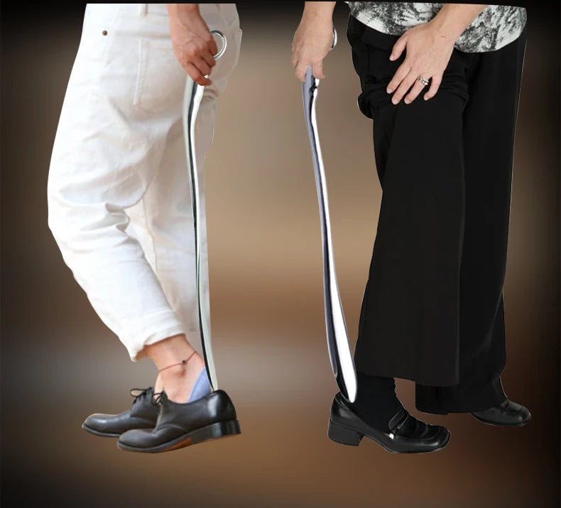Long-Handle Metal Shoe Horn – 42 cm & 52 cm