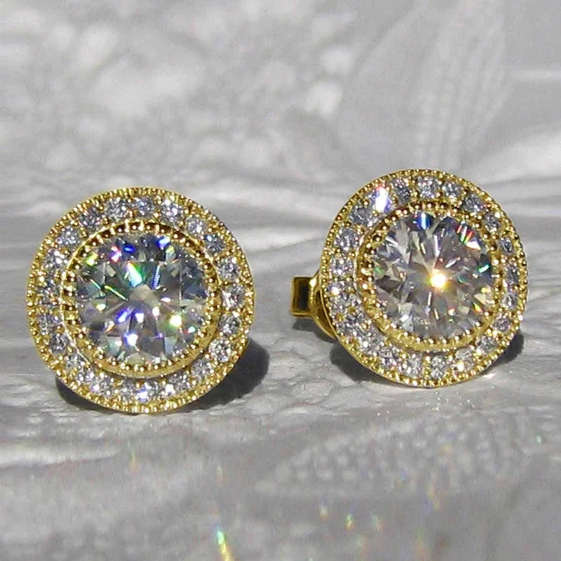 Dainty Cubic Zirconia Stud Earrings – 19 Styles