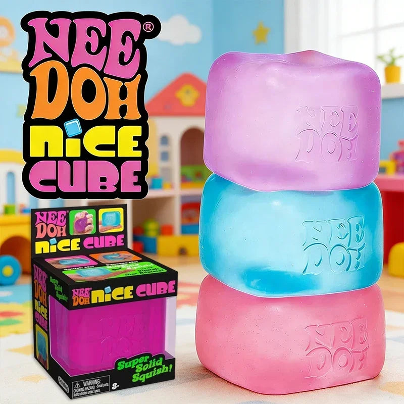 2026 Hot Schylling Needoh Nice Cube Stress Relief Sensory Toy for ADHD Focus and Anxiety Unisex Fidget Tool Soft Squishy Desk