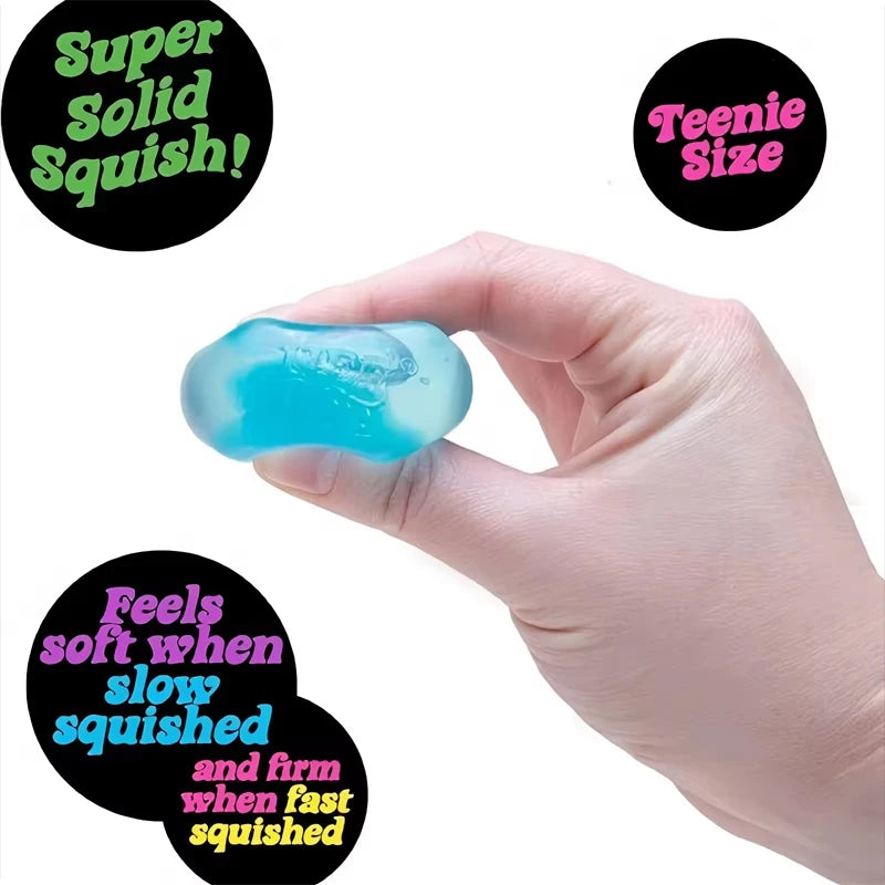 New Needoh Nice Cube Sensory Stress Reliever Fidget Tool for Anxiety Focus Desk Sensory Cube for Adults Kids Cube Squishy Toy