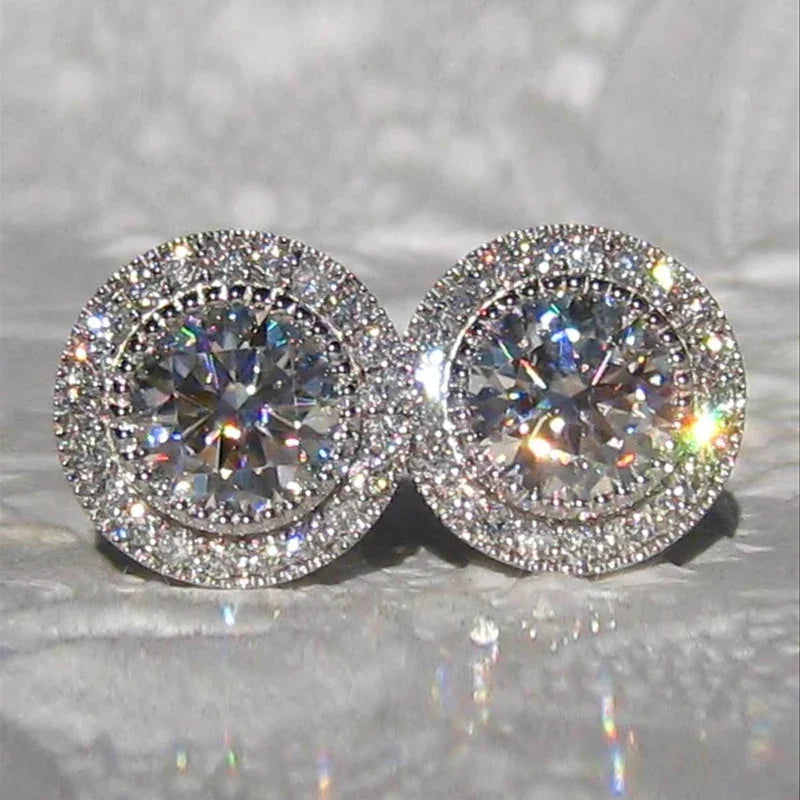 Dainty Cubic Zirconia Stud Earrings – 19 Styles