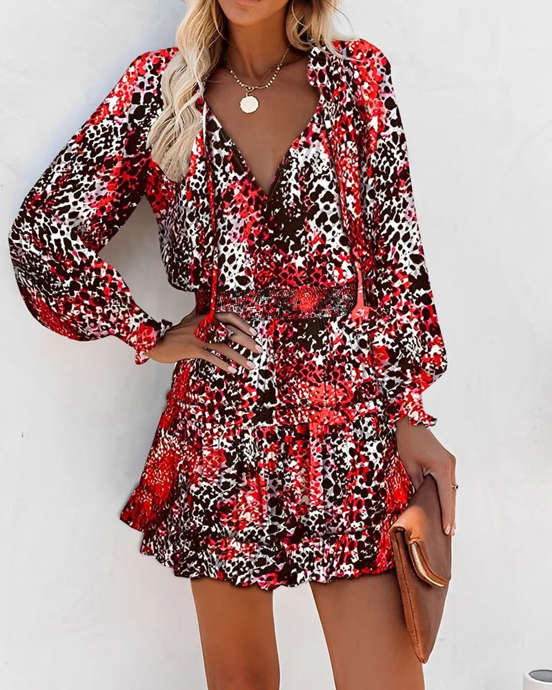 Long-Sleeve Ruffle Mini Dress | The Wilder Side
