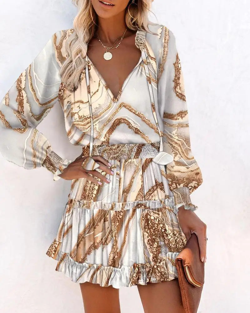 Long-Sleeve Ruffle Mini Dress | The Wilder Side