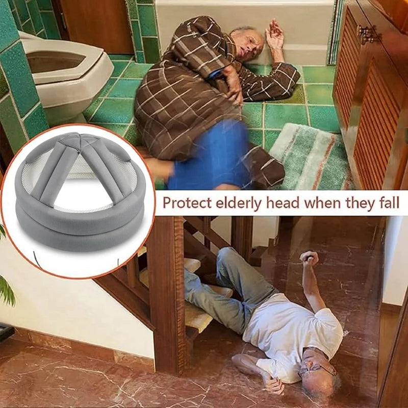 Soft Padded Protective Head Guard for Seniors – Adjustable & Breathable