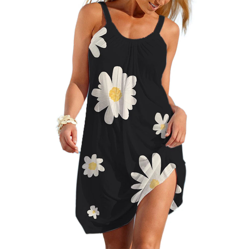Bohemian Floral Slip Dress