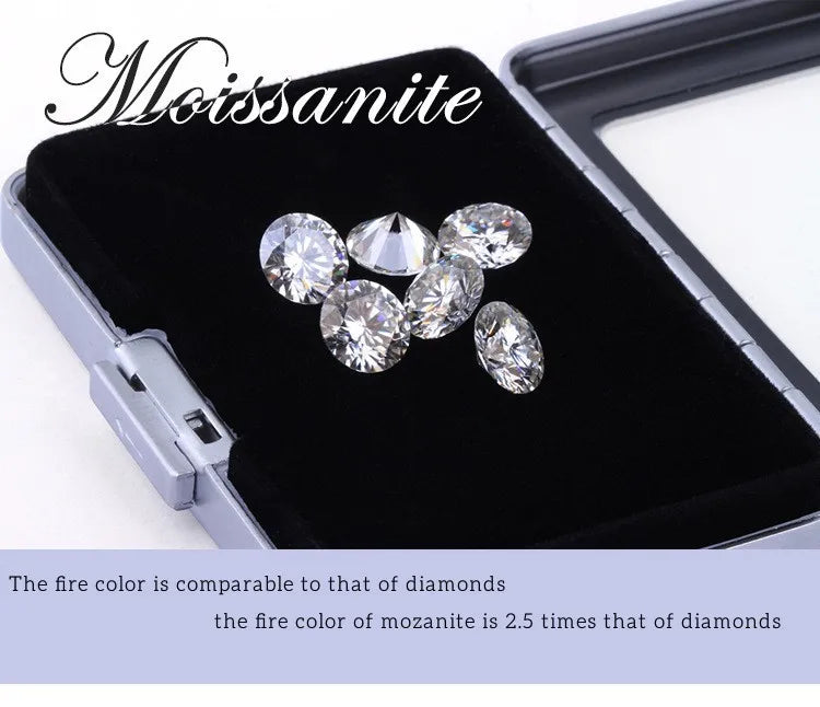Butterflykiss D Color Moissanite Stud Earrings — 925 Sterling Silver | GRA Certified | 0.5CT, 1CT & 2CT | 20+ Colors
