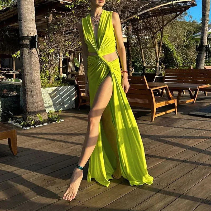 Twist-Waist Cutout Maxi Dress | The Wilder Side