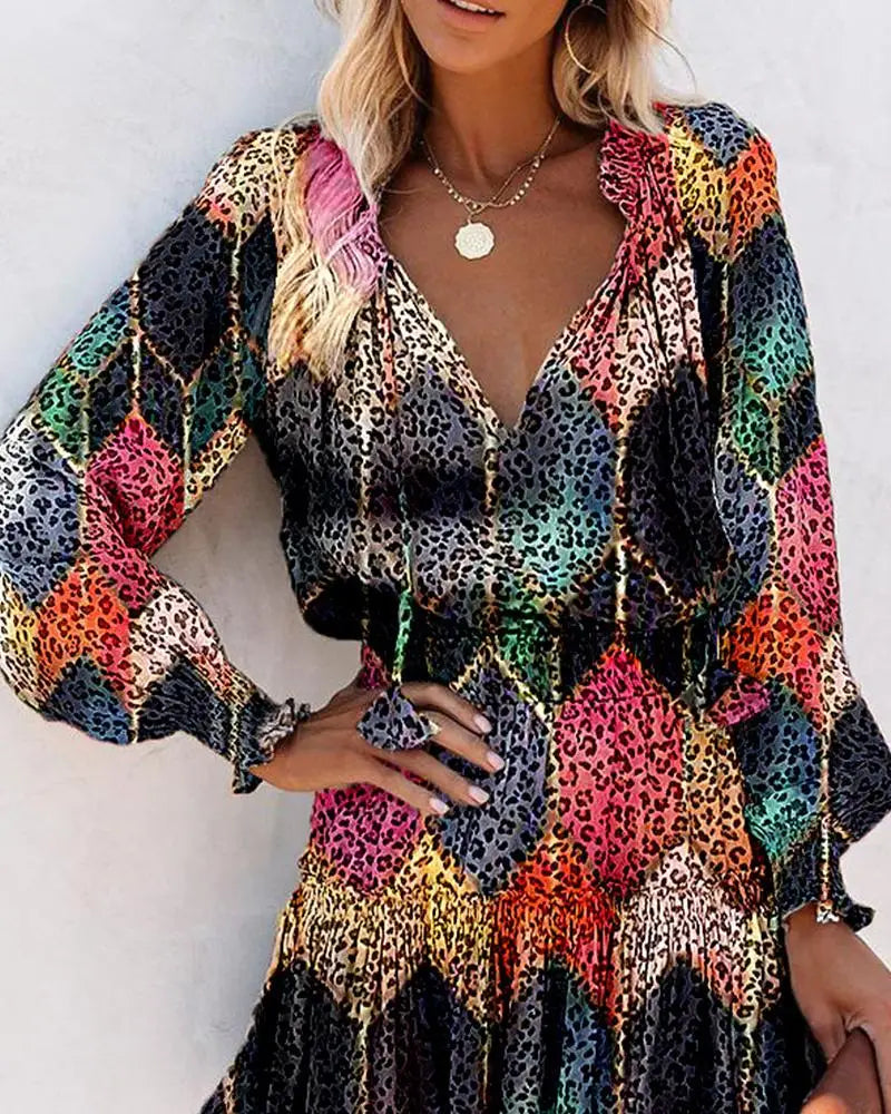 Long-Sleeve Ruffle Mini Dress | The Wilder Side