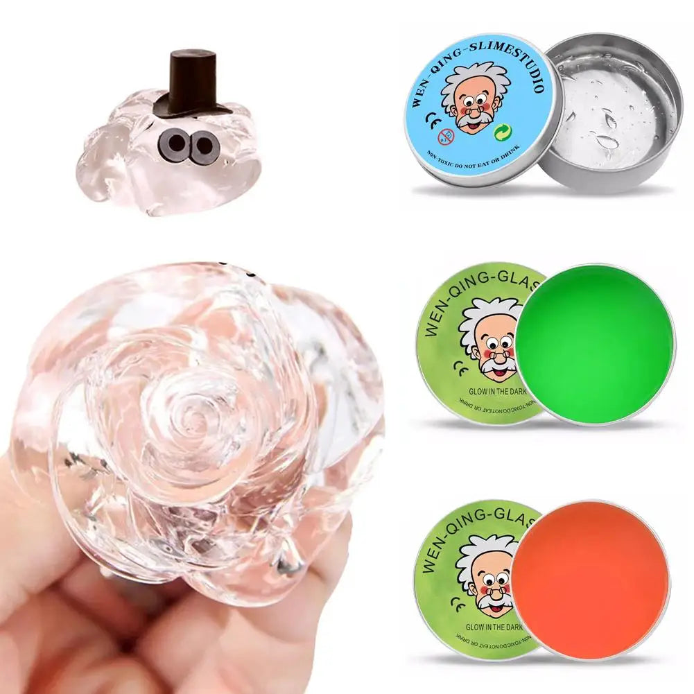 Colorful Non-Newtonian Liquid Decompression Toys Transparent Elastic Modeling Compound Non-Toxic Creative Crafts