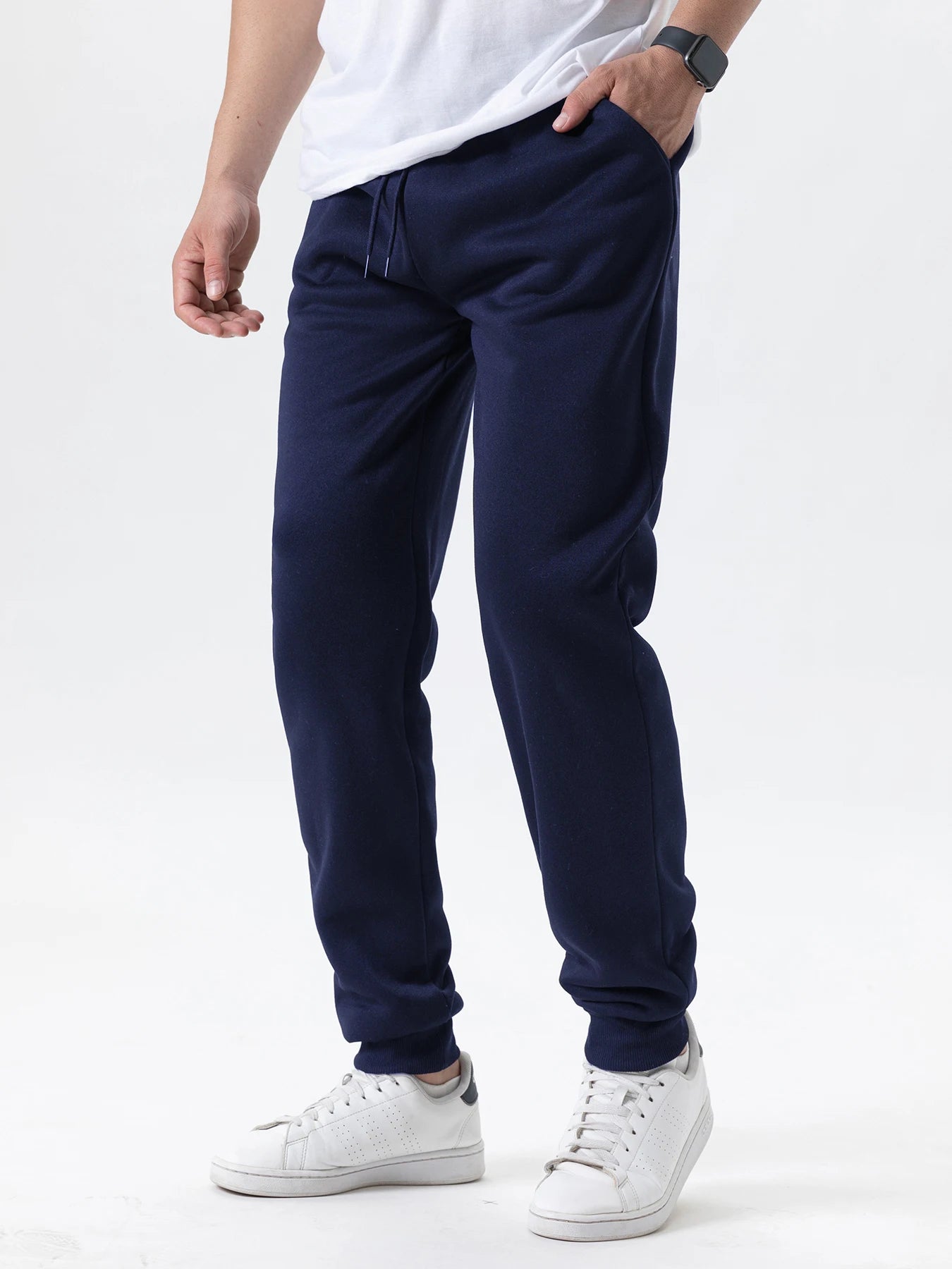 REALXIZI Fleece Jogger Sweatpants — Elastic Waist Baggy Fit | Gym Fitness Casual | Autumn Winter | S–XXL