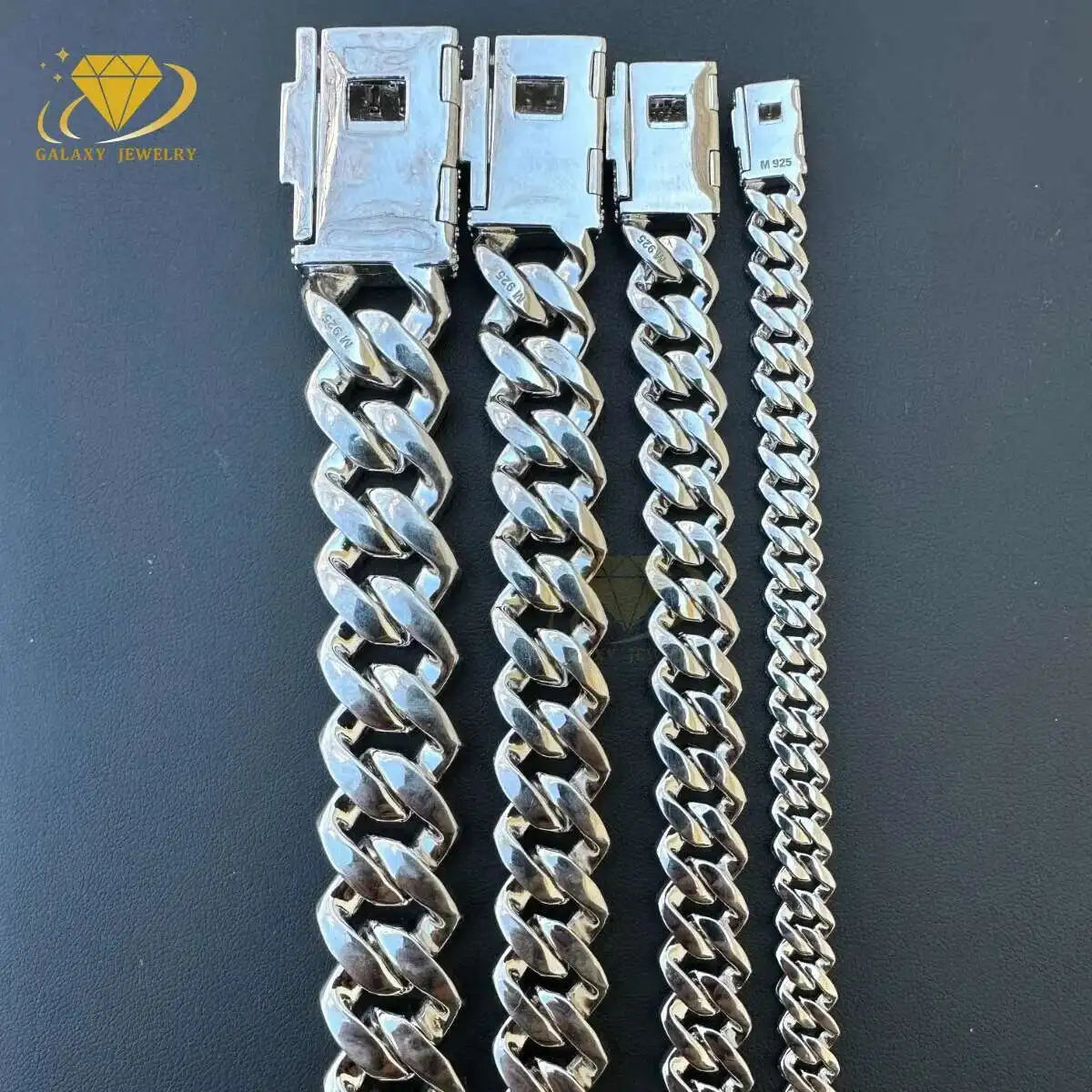 High Quality 2 Rows Prong Cuban Chain 8mm 12mm 16mm 20mm Iced Out Moissanite Cuban Bracelet Link Necklace Mens Hip Hop Jewelry