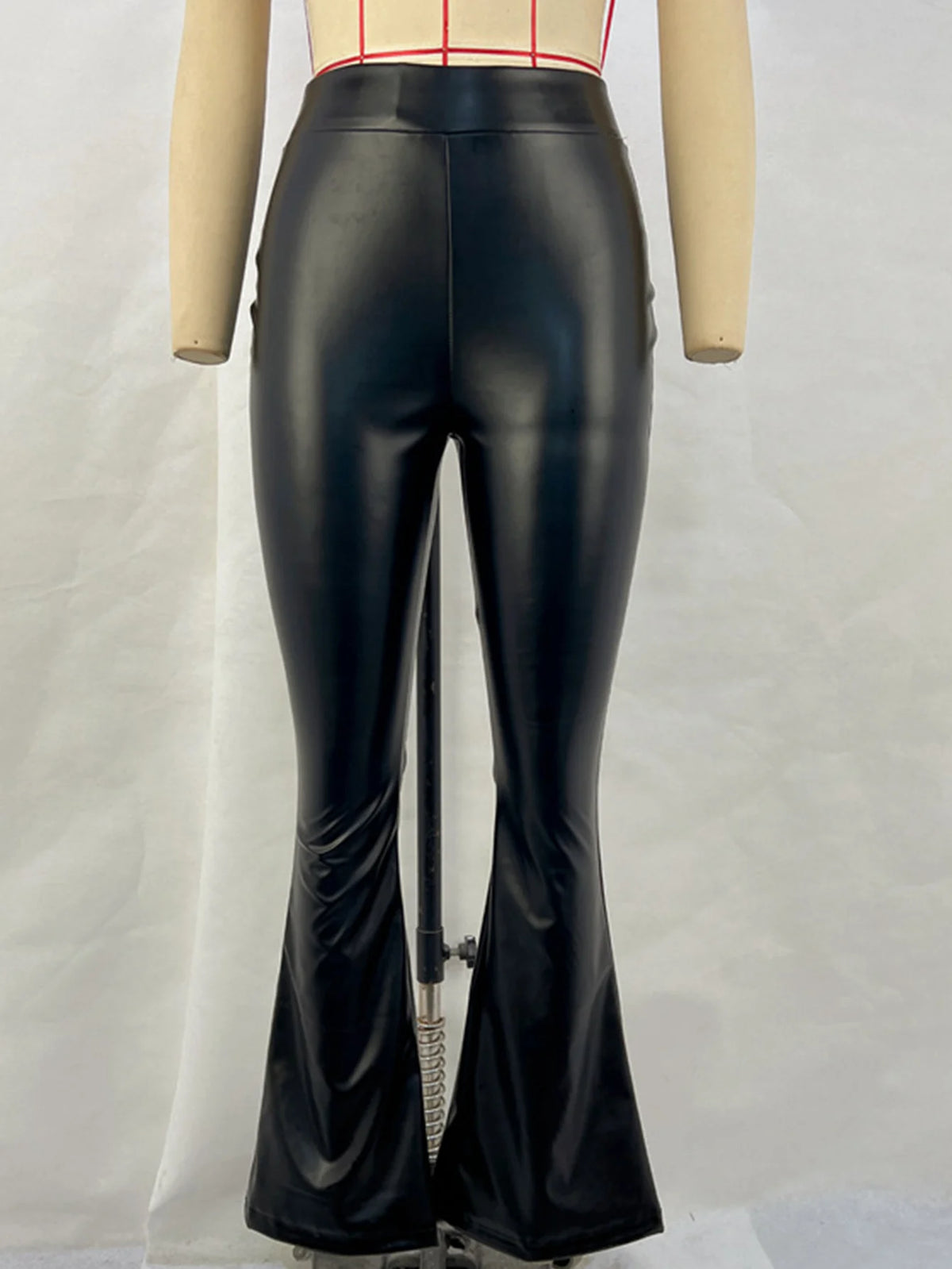 High-Waist Faux Leather Pants for Women
