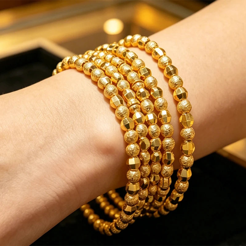 6Pcs/lot New Nigerian Wedding African Costume Bangles Dubai Fashion Charm Bangles&Bracelets For Women Party Gift