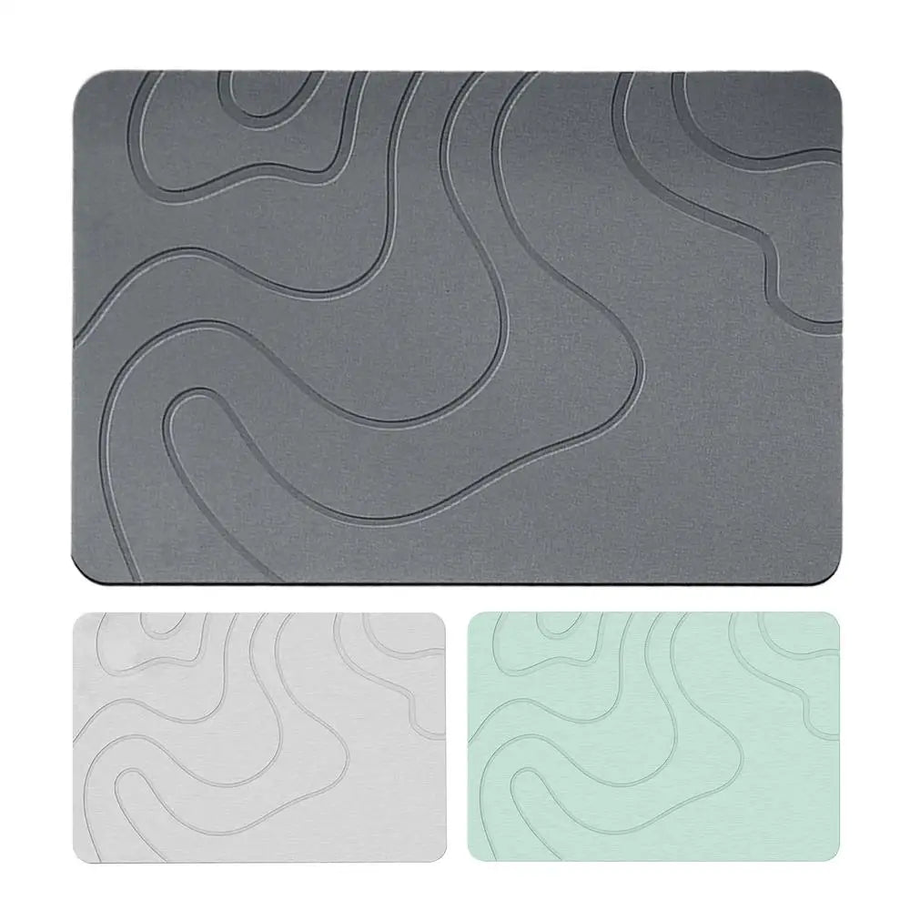 Non Slip Bath Mat with Strong Suction Cups for Shower Tub Floor Soft Comfortable Quick Dry Bathroom Rug