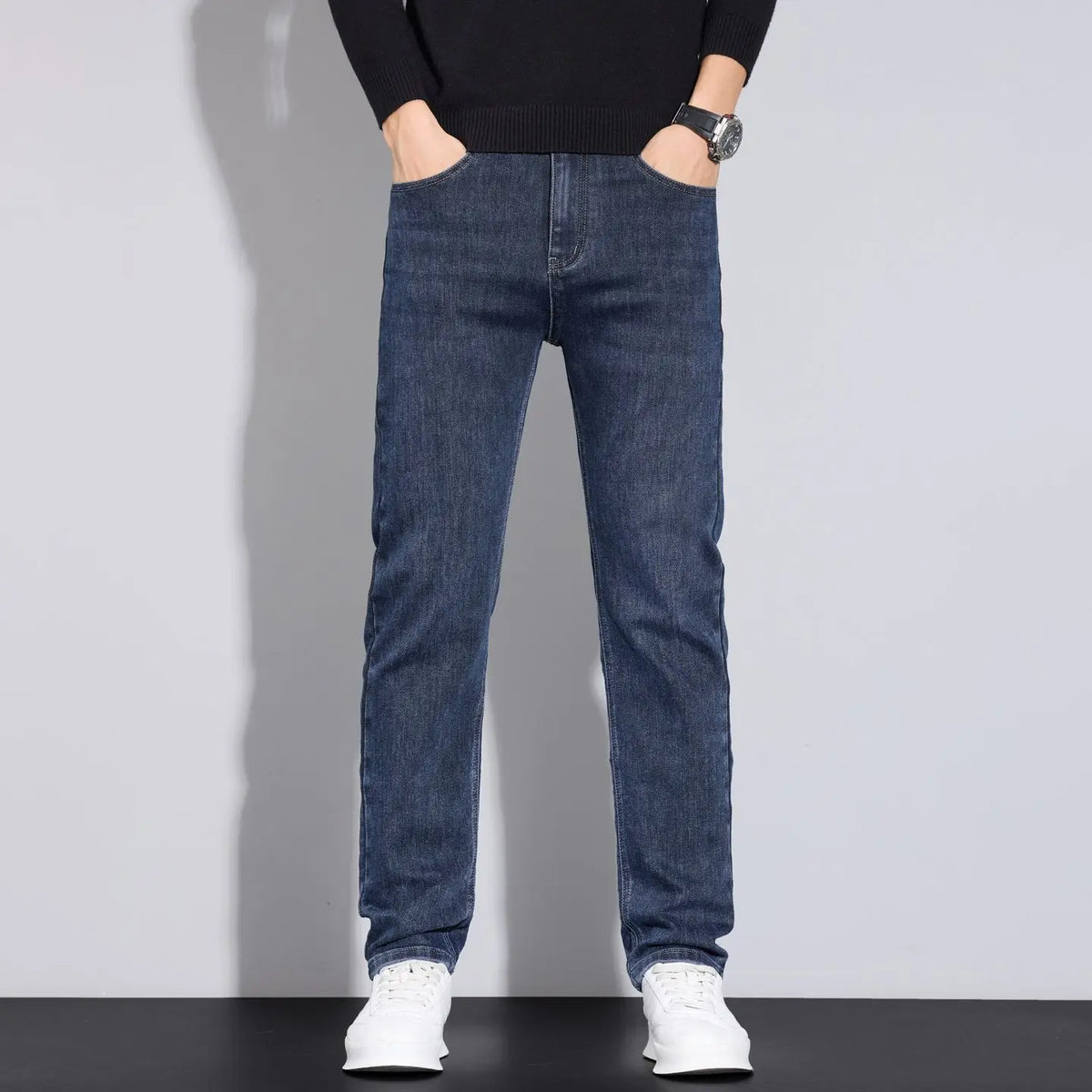 Men's Classic Slim-Fit Stretch Denim Jeans