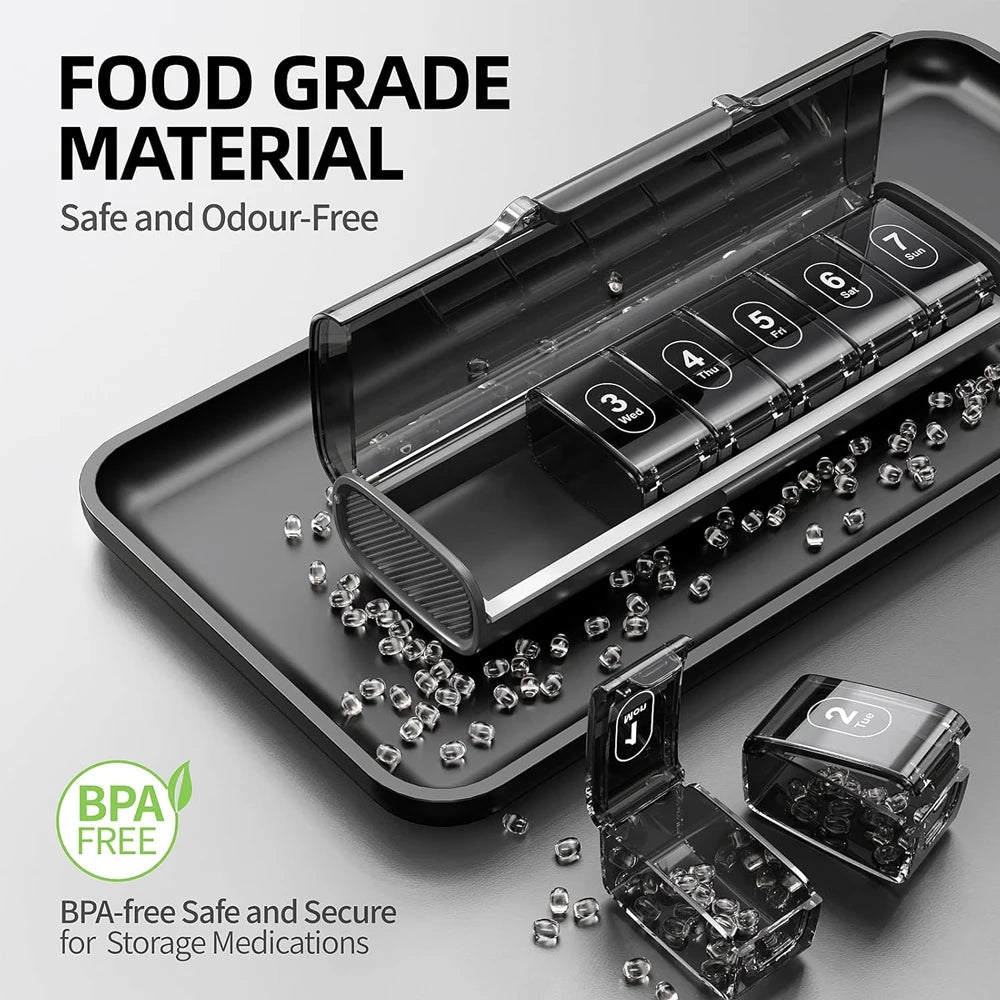 1PCS Pill Organizer Large, Weekly Pill Organizer Pill Box