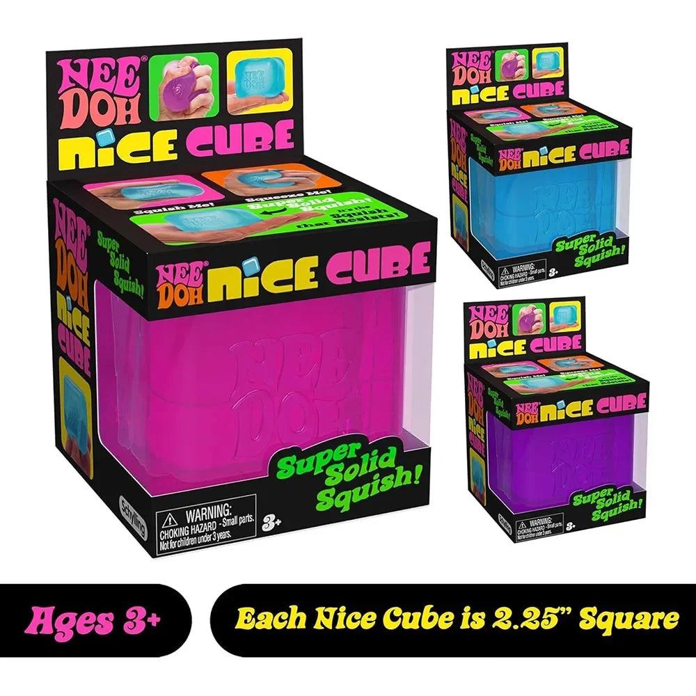 2026 Hot Schylling Needoh Nice Cube Stress Relief Sensory Toy for ADHD Focus and Anxiety Unisex Fidget Tool Soft Squishy Desk