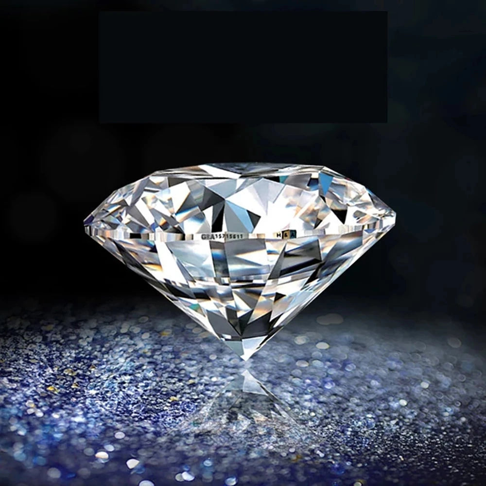 IsRabbit Real Moissanite Round Brilliant Cut 6.5MM 1CT VVS1 D Color 100% Diamond Tested Loose Gemstones Fine Jewelry Wholesale