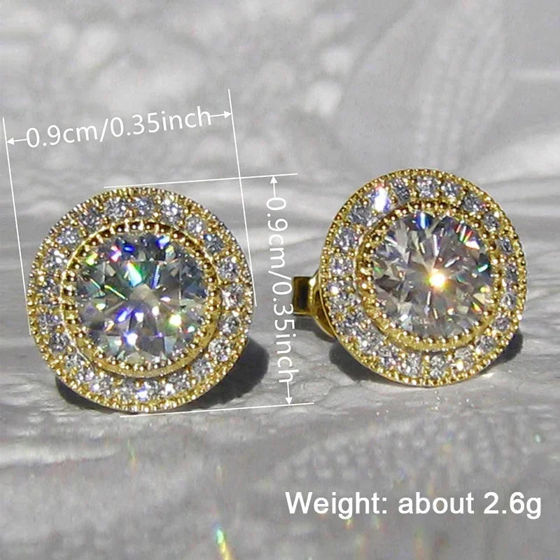 Dainty Cubic Zirconia Stud Earrings – 19 Styles