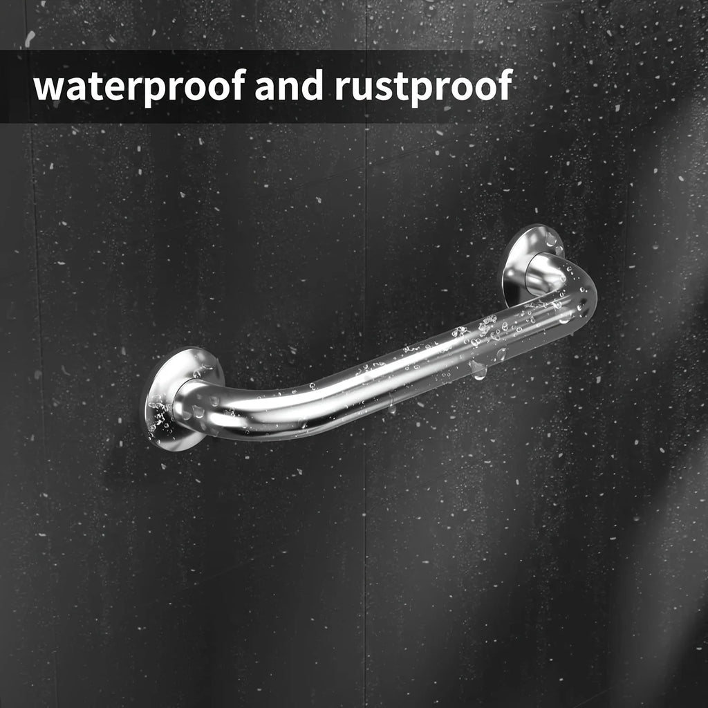 Stainless Steel Bathroom Grab Bar Handle -Slip-Resistant & Durable Safety Support for Seniors, Disabled, Injury Rehabilitation