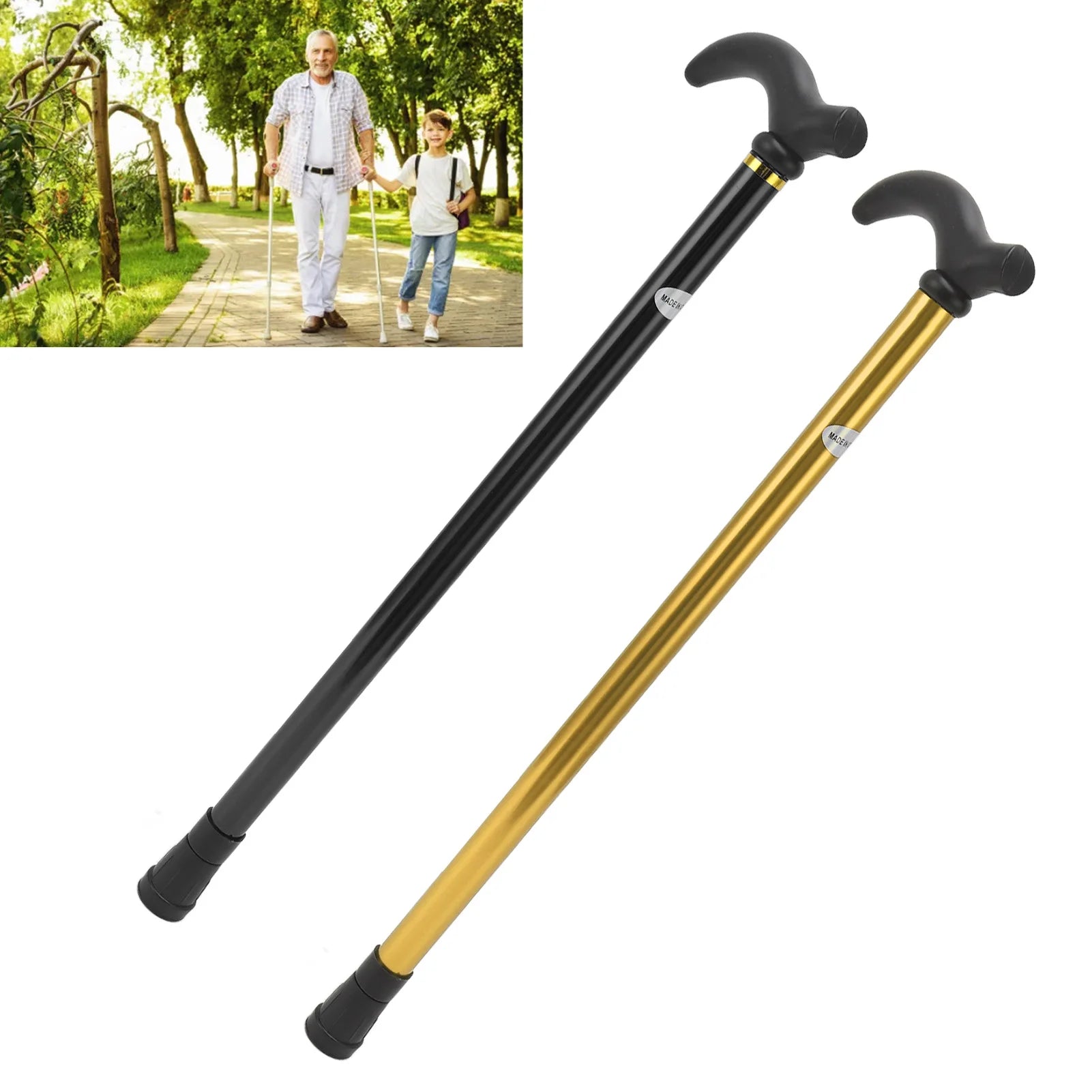 Walking Cane Elder Cane Stickmen Adjustable Folding Canes Collapsible Senior Sticks Elder Crutches for Mothers Elder Fathers