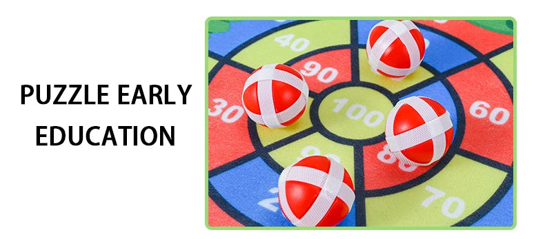 Montessori Dart Board Target Sports Game Toys For Children 4 To 6 Years Old Outdoor Toy Child Indoor Girls Sticky Ball Boys Gift