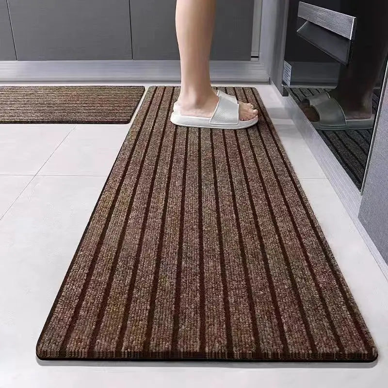Anti Slip Kitchen Mat Floor Carpet Freely Cut DIY Absorb Oil Kitchen Doormat Long Hallway Runner Rug Entrance Easy To Clean Mat