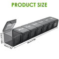 Pill Organizer Box AM PM Pill Distribution Container Portable Travel Tablets Vitamins Medicinel Cases Box Fish Oil/Supplements