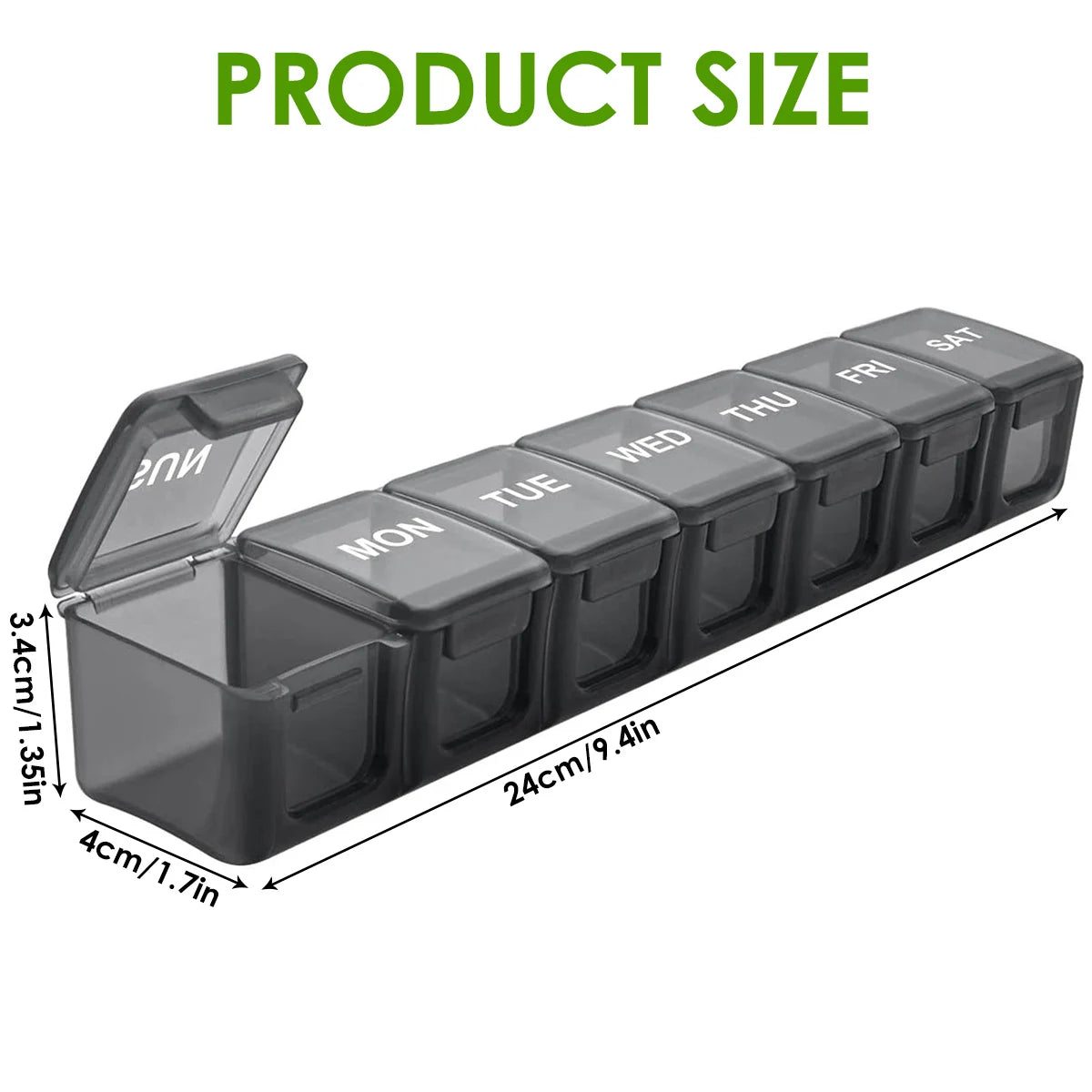Pill Organizer Box AM PM Pill Distribution Container Portable Travel Tablets Vitamins Medicinel Cases Box Fish Oil/Supplements