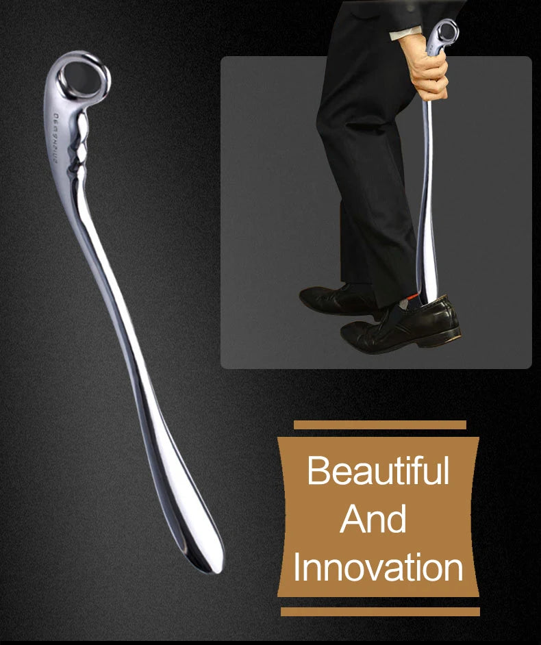 Long-Handle Metal Shoe Horn – 42 cm & 52 cm
