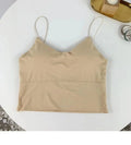 Ice Silk Backless Cami Bralette Top