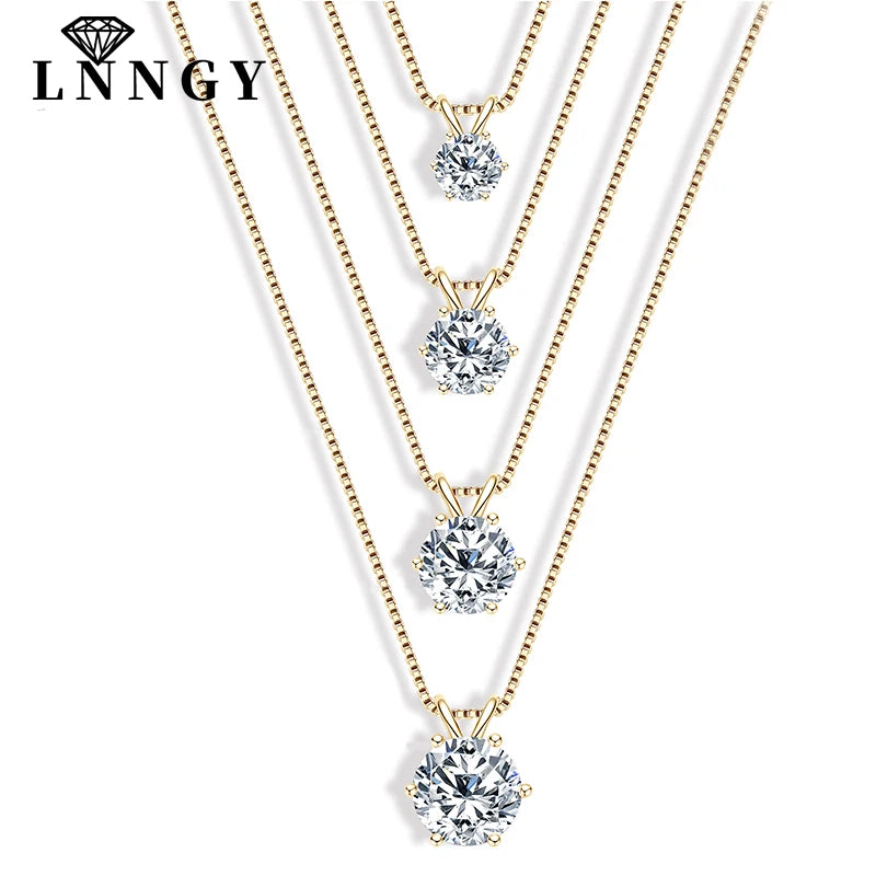 Moissanite Solitaire Pendant Necklace