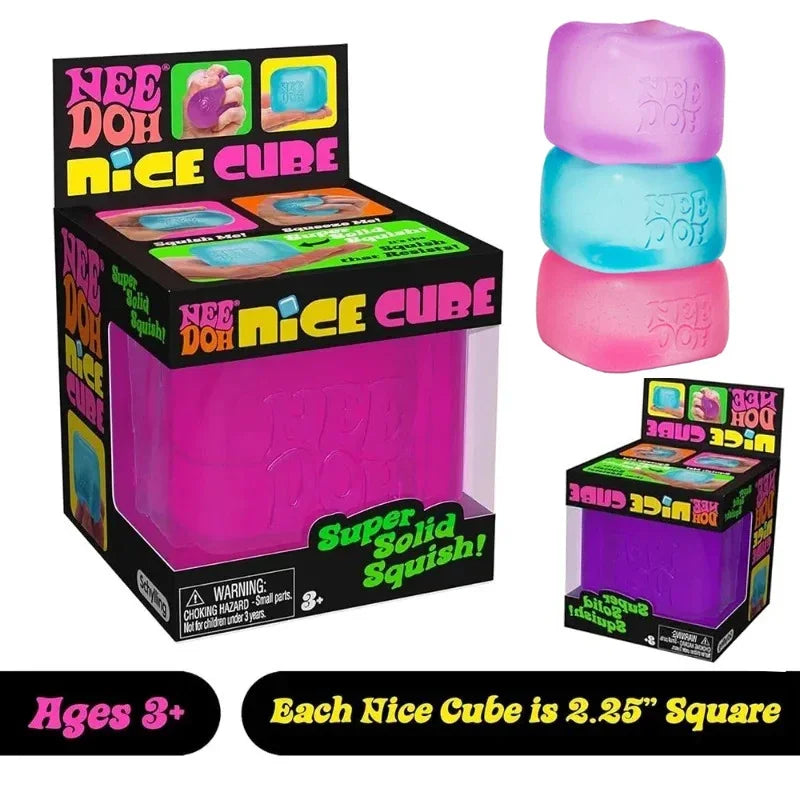 2026 Hot Schylling Needoh Nice Cube Stress Relief Sensory Toy for ADHD Focus and Anxiety Unisex Fidget Tool Soft Squishy Desk