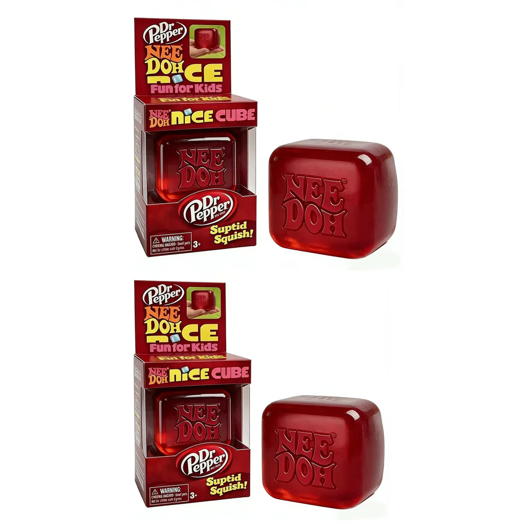 New Needoh Nice Cube Sensory Stress Reliever Fidget Tool for Anxiety Focus Desk Sensory Cube for Adults Kids Cube Squishy Toy